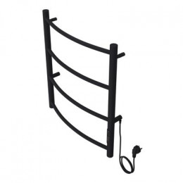 Полотенцесушитель электрический AZARIO VERONA 500/600 4 секции, диммер справа, черный (AZ04856B)