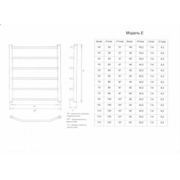 Полотенцесушитель водяной ДВИН E лесенка 80/50, полированный (4627085989905)