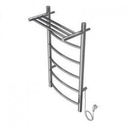 Полотенцесушитель электрический AZARIO VERONA 400/800 5 секций, с полкой, диммер справа, хром (AZ04848P)