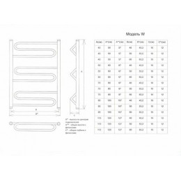 Полотенцесушитель электрический ДВИН W Electro лесенка 80/50, ТЭН справа, полированный (4627085898306)