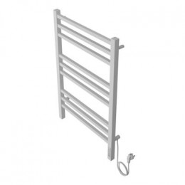 Полотенцесушитель электрический AZARIO ANCONA 500/800 квадрат, 9 секций, диммер справа, белый (AZ71858W)