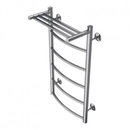 Полотенцесушитель водяной AZARIO VERONA 400/800 с полкой, 5 секций, нижнее/диагональное подключение, 1/2", хром (AZ04148P)