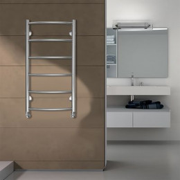 Полотенцесушитель водяной AZARIO VERONA 400/800 6 секций, нижнее/диагональное подключение, 1/2", хром (AZ04148)