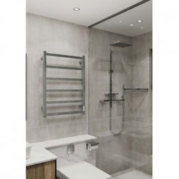 Полотенцесушитель электрический ДВИН J plaza neo 80/50 К диммер квадрат, чёрный матовый (4656759179083)