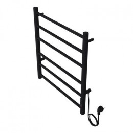 Полотенцесушитель электрический AZARIO PARMA 500/600 6 секций, диммер справа, черный (AZ10856B)