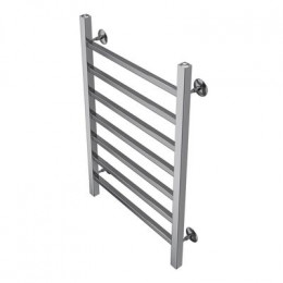 Полотенцесушитель водяной AZARIO ANCONA 500/800 квадрат, 7 секций, нижнее/диагональное подключение, 1/2", хром (AZ75558)