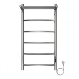 Полотенцесушитель электрический AZARIO VERONA 400/800 5 секций, с полкой, диммер справа, хром (AZ04848P)