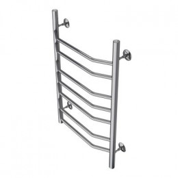 Полотенцесушитель водяной AZARIO RAVENNA 500/800 7 секций, нижнее/диагональное подключение, 1/2", хром (AZ07158)