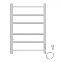 Полотенцесушитель электрический AZARIO PARMA 400/600 6 секций, диммер справа, белый (AZ10846W)