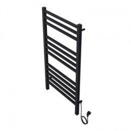 Полотенцесушитель электрический AZARIO ANCONA 500/1000 квадрат, 12 секций, диммер справа, черный (AZ71850B)
