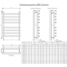 Полотенцесушитель водяной ДВИН N plaza 80/50 К3 квадрат Чёрный матовый (4656759171896)