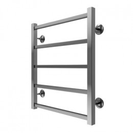 Полотенцесушитель водяной AZARIO ANCONA 500/600 квадрат, 5 секций, нижнее/диагональное подключение, 1/2", хром (AZ75556)