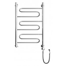Полотенцесушитель электрический ДВИН W Electro лесенка 80/50, ТЭН справа, полированный (4627085898306)