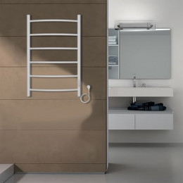 Полотенцесушитель электрический AZARIO VERONA 500/800 6 секций, диммер справа, белый (AZ04858W)