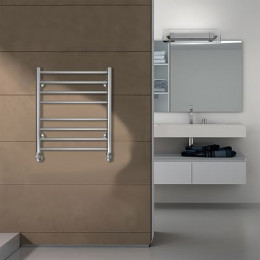 Полотенцесушитель водяной AZARIO PARMA 500/600 8 секций, нижнее/диагональное подключение, 1/2", хром (AZ10156S)