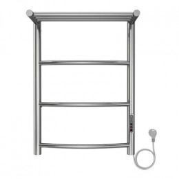 Полотенцесушитель электрический AZARIO VERONA 400/600 3 секции, с полкой, диммер справа, хром (AZ04846P)