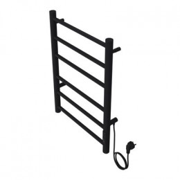 Полотенцесушитель электрический AZARIO PARMA 400/600 6 секций, диммер справа, черный (AZ10846B)