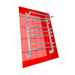 Полотенцесушитель водяной ДВИН FQ лесенка 80/50 с полкой, полированный (4627086005857)