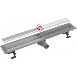 Душевой лоток Alcadrain Fit&Go 550 с двухсторонней решеткой хром (AG071401550)
