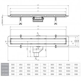 Душевой лоток Pestan Confluo Frameless Line 550 (13701230)