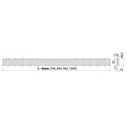 Решетка Alcadrain для душевого лотка под кладку плитки для APZ12 Optimal (TILE-950)