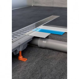 Душевой лоток AZARIO D40 Medium 850 мм, боковой слив, пластиковый, рамка и решетка из нержавеющей стали (AZ-CH 850 MN)