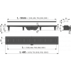 Душевой лоток Alcadrain Simple с черной матовой решеткой (APZ10BLACK-650M )
