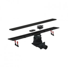 Душевой лоток Pestan Confluo Frameless Line 550 Black Glass (13701203)