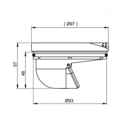 Гидрозатвор Alcadrain, сухой, для APV26C