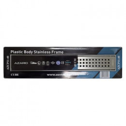 Душевой лоток AZARIO CUBE 400 мм, боковой слив D40, пластиковый, решетка из нержавеющей стали (AZCP11-40 Cube)