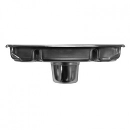 Душевой трап Loranto LIBRA 150x150 мм прямой сток, решетка из нержавеющей стали под плитку, гидрозатвор сухой (3065.0A050K.015.1)