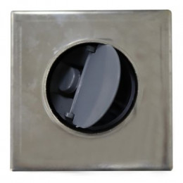 Душевой трап Loranto LIBRA 100x100 мм прямой сток, решетка из нержавеющей стали под плитку, гидрозатвор сухой (3065.0A050K.10.1)