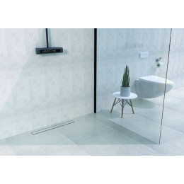 Душевой лоток Bettoserb Premium Line 95 с решеткой под плитку , хром матовый (13100007)