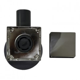 Душевой трап Loranto LIBRA 100x100 мм боковой сток, решетка из нержавеющей стали под плитку, гидрозатвор сухой (3065.0Y050K.10.1)