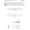 Трап для душа Pestan Confluo Frameless Line 650 с решеткой под плитку, хром матовый (13701231)