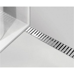 Решетка для душевого трапа Alcadrain нержавеющая сталь глянцевая (LINE-300L)