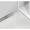 Душевой желоб Alca Plast Flexible, с порогами для перфорированной решетки, с регулируемым воротником к стене, серый (APZ4-550)