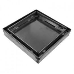 Душевой трап Loranto LIBRA 100x100 мм прямой сток, решетка из нержавеющей стали под плитку, гидрозатвор сухой (3065.0A050K.10.1)