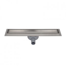 Душевой лоток AZARIO 700 мм, D40(50), решетка из нержавеющей стали "под плитку", металлический желоб, поворот 360°, комбинированный затвор (AZT3TILE700)