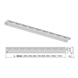 Решетка для leitdjuj kjnrf Alcadrain нержавеющая сталь глянцевая (HOPE-1150L)