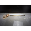Душевой лоток Pestan Confluo Premium Line 550 White Glass Gold, 12*55 см, золото/белый (13100121)