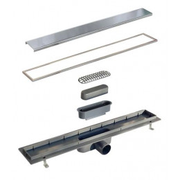 Душевой лоток Pestan BIELLO 650 комбинированный, хром матовый (13300015)