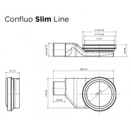 Душевой лоток Pestan Confluo Slim Line 550 13100032