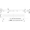Душевой лоток Alcadrain Simple с решеткой хром (APZ8-950M)