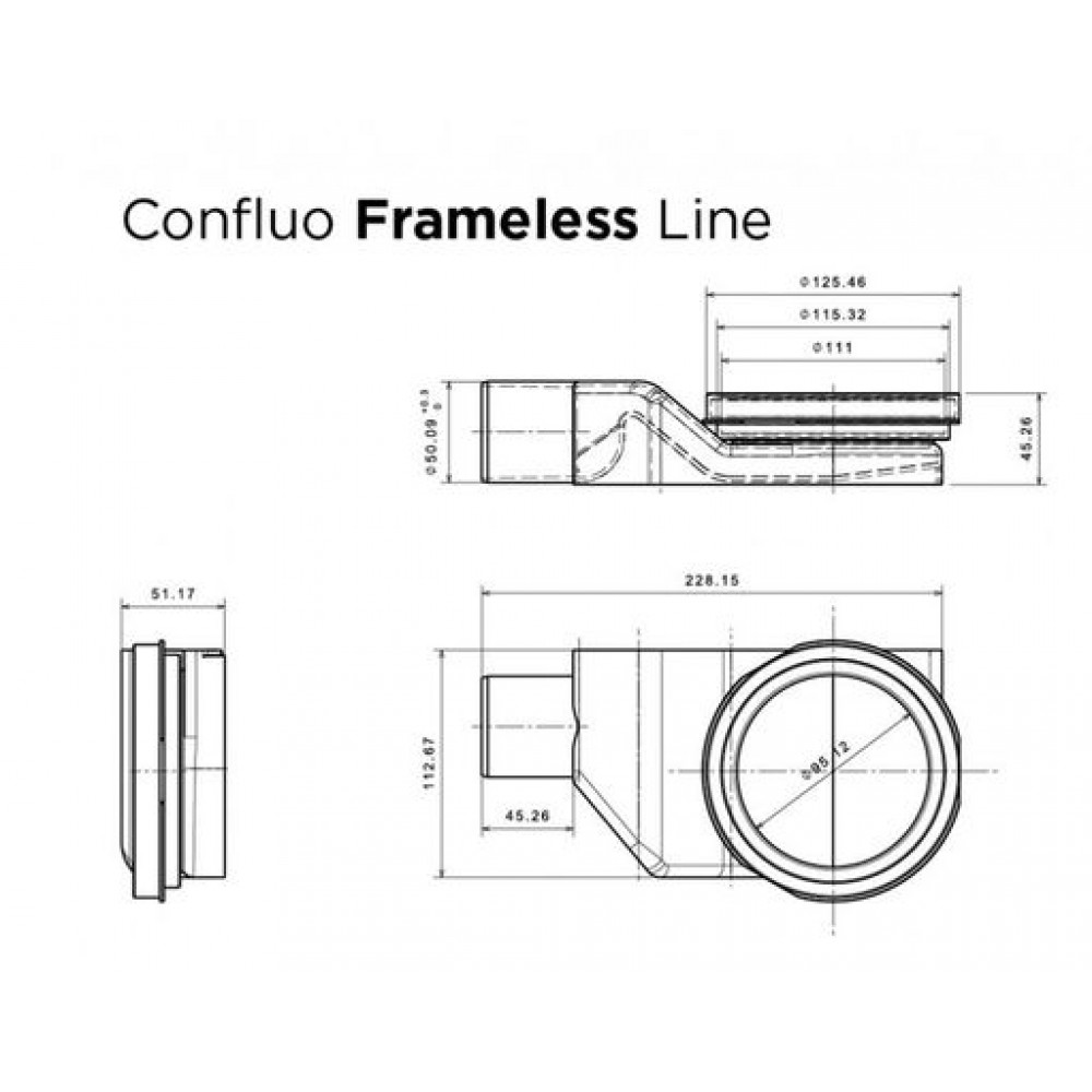 Душевой лоток Pestan Confluo Frameless Line 950 13701234