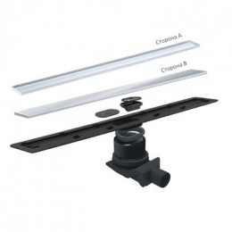 Трап для душа Pestan Confluo Frameless Line 550 с решеткой под плитку, хром матовый (13701230)