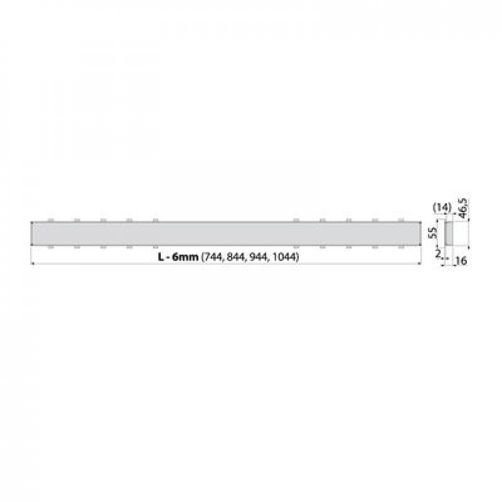 Решетка для душевого лотка Alcadrain Optimal под кладку плитки для APZ12 (TILE-550)