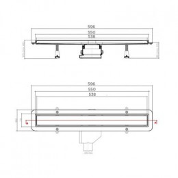 Душевой лоток Pestan Betto Line 550, блистер