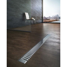 Решетка для душевого трапа Alcadrain нержавеющая сталь глянцевая (LINE-300L)