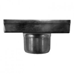 Душевой трап Loranto LIBRA 100x100 мм прямой сток, решетка из нержавеющей стали под плитку, гидрозатвор сухой (3065.0A050K.10.1)